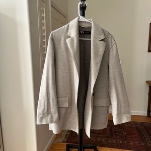 Zara oversized soft blazer.